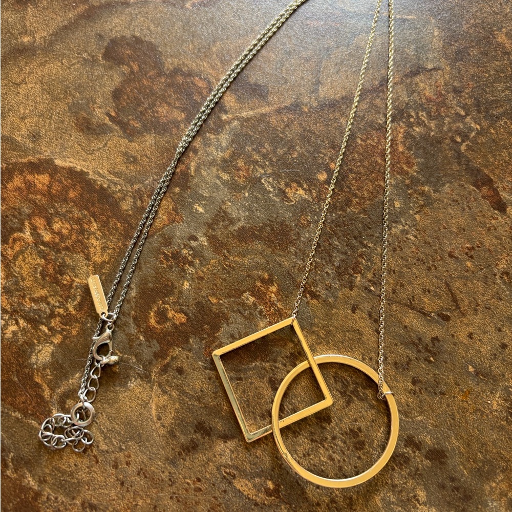 Lane Bryant Gold Geometric Necklace